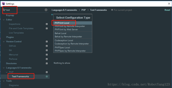 新增一个PHPUnit Local